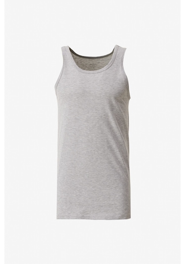 AC&Co / Altınyıldız Classics Erkek Standart Fit Normal Kesim %100 Pamuk 2'li Atlet Paketi -  Grı Melanj Gri Melanj