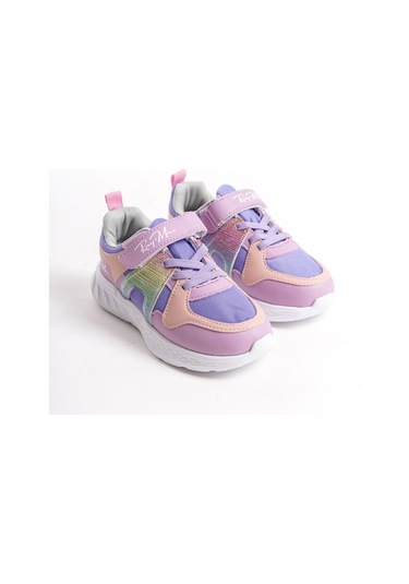 Garantili Ray Max Günlük Ortopedik Çocuk Unisex Sneaker Spor Ayakkabı Lila-pembe