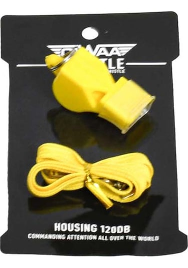 Ciwaa Cwa-974 Silikon Ağızlı Düdük 120 Desibel Sarı Çok Renkli