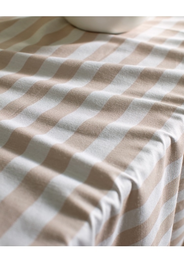 Louve Pamuklu Masa Örtüsü - Bej/beyaz - 150x200 Cm 8684427278222 Çok Renkli