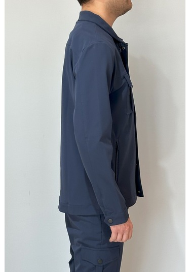 Erkek Modern Fermuarlı Üst 24720 Lacivert Lacivert