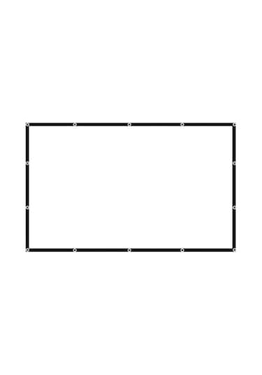 Taşınabilir Yüksek Kaliteli Poliester Projeksiyon Perdesi - 100/120/150 İnç, Ev Ve Dış Mekan Kullanımı İçin İdeal