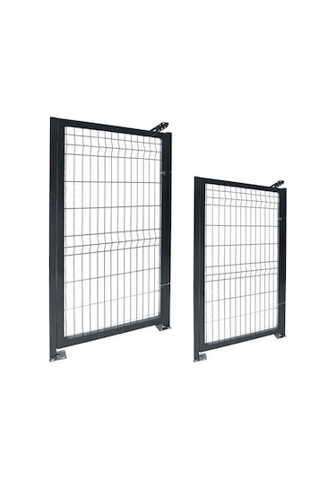 Dekorafence Kanatlı Hazır Panel Çit Kapı Antrasit -100x60 Cm