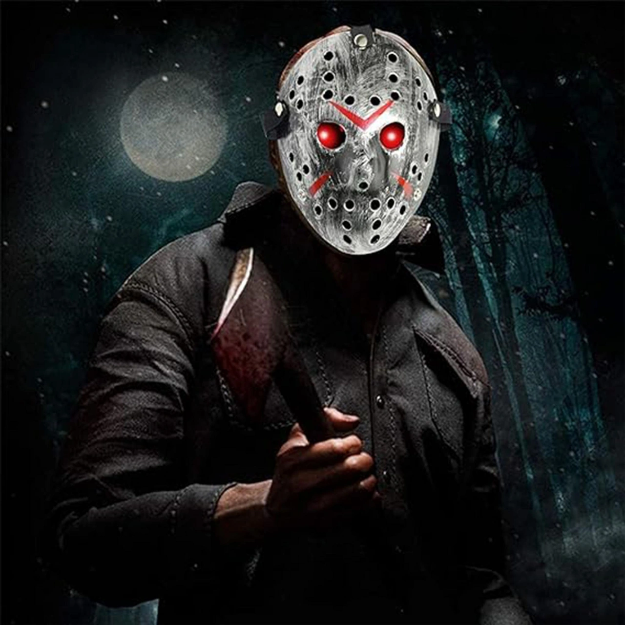 Jason Maskesi Hannibal Maskesi Metal Gümüş Renk 20x25 Cm 5256