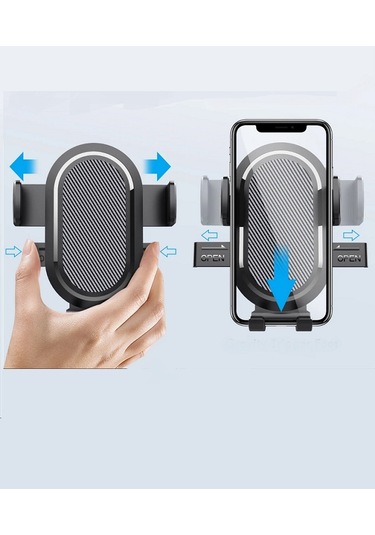 Blue Spectrum H-xp090 Ekstra Güçlü Vantuzlu Araç İçi Telefon Tutucu Siyah