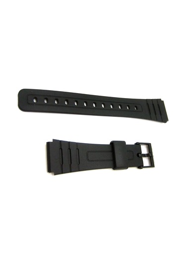 Casio F 91 Modeli Uygun Siyah Silikon Saat Kordonu Siyah