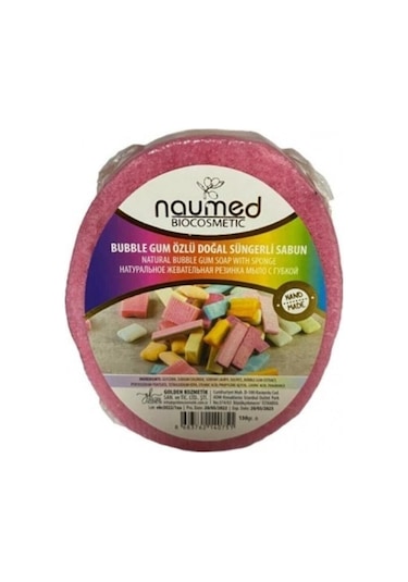 Bubble Gum Özlü Batık Ve Çilek Bacak Onarımına Yardımcı Doğal Süngerli Sabun 130gr Canlandırıcı