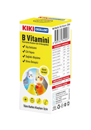 Kiki Excellent Kuş B Vitamini 25 ML