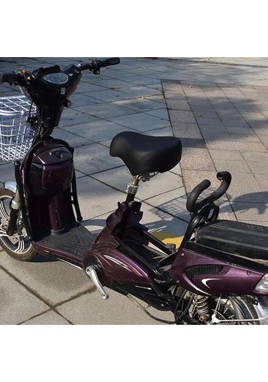 Suntek Elektrikli Bisiklet Sele Rahat Geniş Şok Emici Yetişkin Siyah