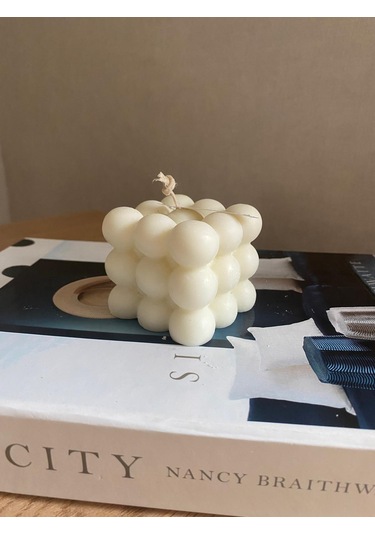 Bubble Model %100 Soya Mum Doğal Mum Bubble Mum