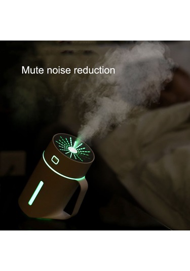 Padalink 420ml Usb Ev Ofis Nemlendirici, Led Işık, Hava Temizleyici Sprey, Pembe, Pil Yok