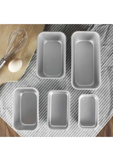 Pişirme Kalıp Alüminyum Yapışmaz Ekmek Cheesecake Tost Kalıp Tava Mutfak Pişirme Aracı 13.8x8x3.8cm
