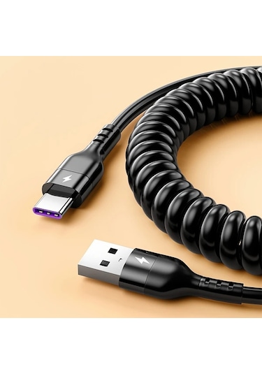 Oldfriend 66w 5a Usb Type-c Hızlı Şarj Kablosu Samsung Uyumlu S23 S21 Xiaomi 13 Huawei Oppo Android Telefon Aksesuarları Beyaz 1m