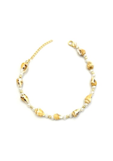 Royaleks Deniz Kabuğu Halhal - Sarı Çok Renkli