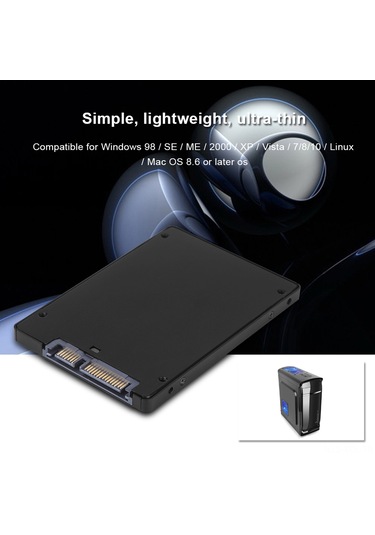 Konesam Msata'dan Sata Iıı'ye Dönüştürücü, Alüminyum Konstrüksiyon, 2.5" Bağlantı, Geniş Sistemi Uyumlu Windows/linux/os