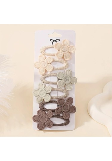 Willowhaven Renk 2 6lı Çiçek Desenli Saç Tokası - Günlük Kullanım İçin Bohem Desen Renk 2
