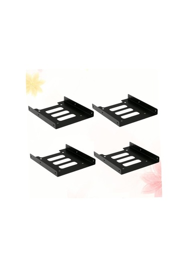 3set Sabit Sürücü Tepsisi 2.5 İla 3,5 İnç Ssd Tepsi Montaj Braketi Masaüstü Bilgisayarlar İçin Siyah Isıya Dayanıklı 4pcs3