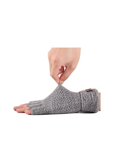 Örme Parmaksız Eldivenler Kış Sıcak İş Eldivenleri Soğuk Erkek Termal Eldivenleri