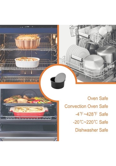 Bloomnest Yuvarlak Yapışmaz 6 İnç Çıkarılabilir Tabanlı Şifon Kek Kalıbı, Pişirme Kabı Siyah