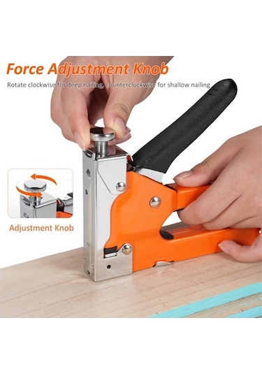 Pazly Çelik Zımba Makinesi Seti - 1200 Çivi + Çivi Sökücü Ve Taşıma Kutusu