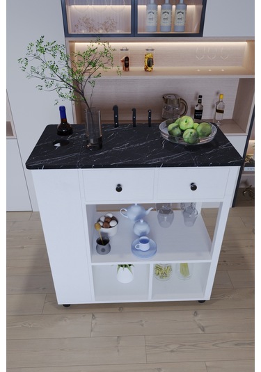 Balım Servant Modern Şık Mutfak Masası Ada