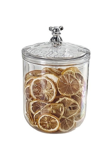 Ranyeek Ev İçin Kaliteli Hermetik Kavanoz - Kuruyemiş, Kahve, Çay, Süt Tozu Saklama Kutusu - Büyük Boy 2600ml Kırmızı Perya Desenli - Taze Koruma Ve Konforlu Depolama Diğer