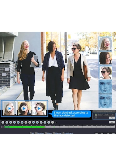 16 Kameralı Yapay Zeka Özellikli Yüz Tanıma ve Araç Algılamalı 5 Mp Kuruluma Hazır Kamera Seti