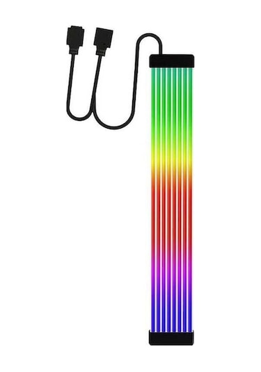 Wezone Anakart Ekran Kartı Işıklı Dekoratif Şerit, 5v 3pın Argb Işık Senkronizasyonu, Silikon Boru, X8/x12 Boyutları