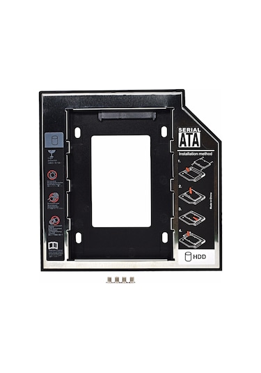 Maxgo Ssd Caddy Notebook Dvd Kutu Sata Laptop Disk Hdd Kızak 9.5 12.7 MM