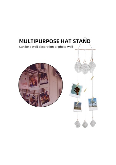 Şapka Standı Şapka Organizatör Dokuma Şapka Depolama Bej Diğer