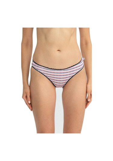 U.s Polo Assn. 66432 Kadın Karışık Desen Pamuklu 3'lü Slip Külot-mercan Mercan