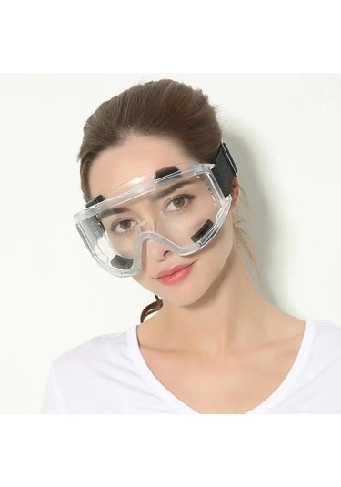 Güvenlik Gözlüğü Sıçrama Önleyici Toz Geçirmez Çalışma Laboratuvarı Gözlükleri Göz Koruması Endüstriyel Araştırma Güvenlik Gözlükleri Şeffaf 1pc