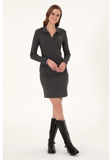 U.s. Polo Assn. Kadın Antrasit Elbise Örme 50299041-vr006 Antrasit