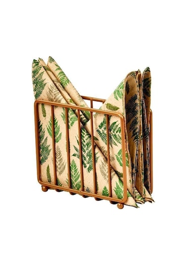 Edora Home 4'lü Rose Servis Sunum Seti, Peçetelik, Kağıt Havluluk, Nihale, Ekmeklik - Metal Paslanmaz