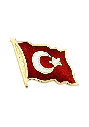 Altın Bayrak Rozet Iğneli As05Rz Altınsepeti Sarı