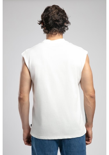 Lee Cooper Carl Erkek %100 Pamuk O Yaka Atlet Ekru-19967 Ekru