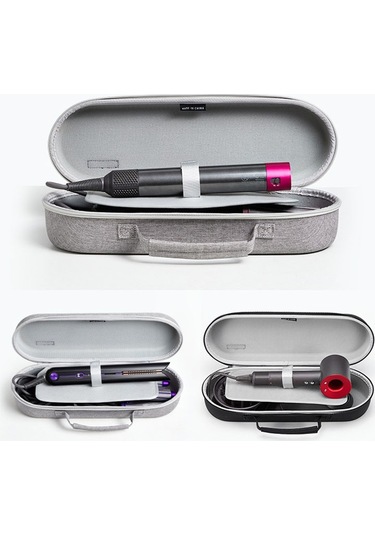 Baona Bn-f037 Hs05 Hs01 İçin Büyük Kapasiteli El Tipi Saç Maşası Saklama Çantası Gri