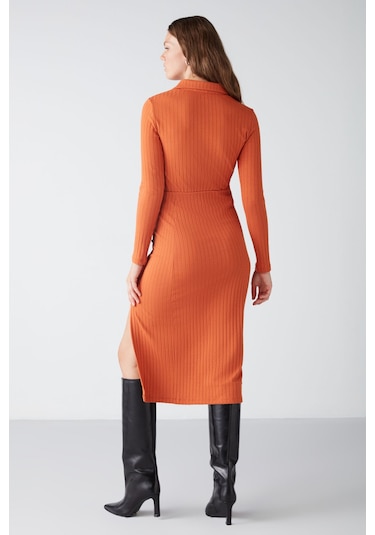 Ethıquet Eva Slim Fit Kiremit Rengi Alt-üst Takım