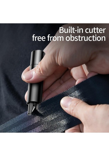 Gümüş Baseus Keskin Alet Kullanışlı Güvenlik Çekiç