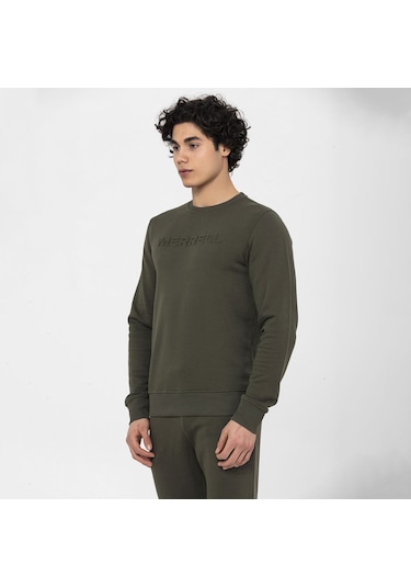 Merrell Merrell Simple Erkek Yeşil Sweatshirt 33 Haki