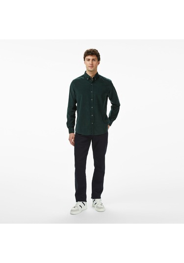 Nautica Erkek Yeşil Classic Fit Gömlek Düz W57424t Yeşil
