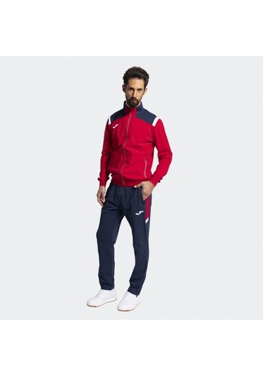 Joma Toledo Tracksuit Erkek Eşofman Takım Kırmızı Lacivert Kırmızı - Lacivert