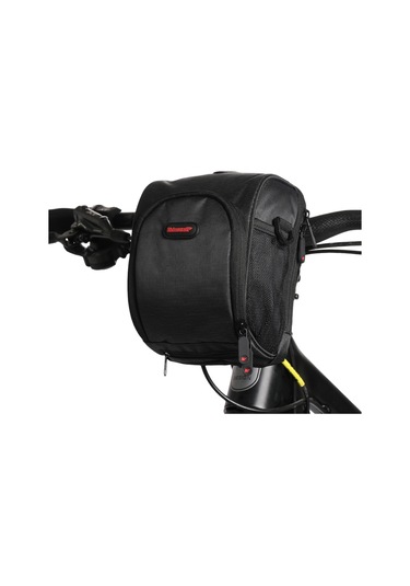 Rhınowalk Bisiklet Gidon Çantası Bisiklet Ön Çantası Yol Bisikleti Çantası Bisiklet Çerçeve Çantası - Siyah