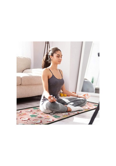 Noel Desenli 2'li Mutfak Matı, Anti-yorgunluk, Yastıklı Ve Kaymaz, Mutfak Ve Ofis İçin Noel Baba Noel Kız