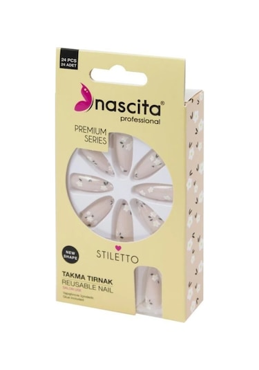Nascita Takma Tırnak Çiçekli 24lü