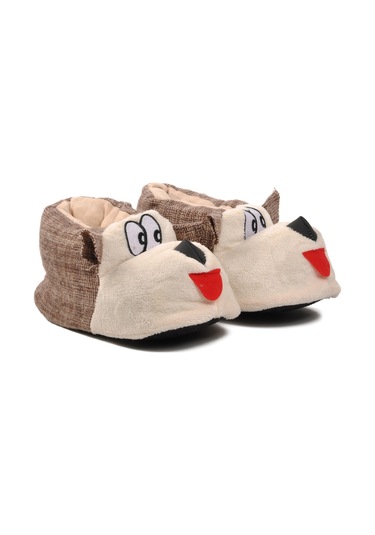 Kahve-bej Kadın Panduf Köpekli Panduf G Kahve-bej Bej - Kahverengi