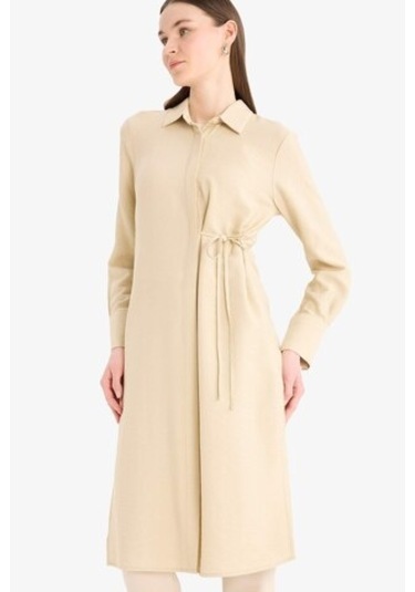 DeFacto Regular Fit Gömlek Yaka Büzgülü Uzun Kollu Diz Altı Tesettür Tunik D9862AX25SMBG737 DeFacto Regular Fit Gömlek Yaka Büzgülü Uzun Kollu Diz Altı Tesettür Tunik D9862AX25SMBG737