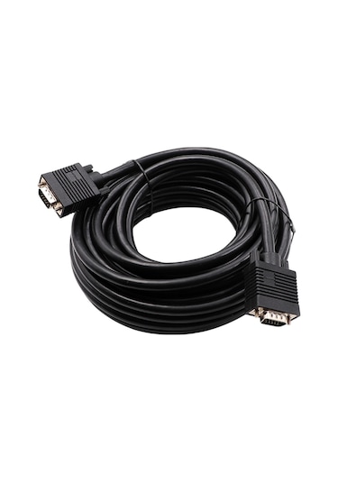 Philips Uyumlu Swv6139h/93 Siyah 3+6 Erkek-erkek 15 Pin 10 Metre Vga Kablo Pc Bilgisayar Monitör Görüntü Kablosu