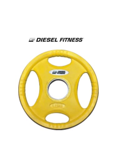 Diesel Fitness Rop 4 Olimpik Kauçuk Flanş - Plaka 1.25kg Sarı