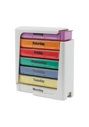 Suntek Haftalık 7 Gün Hap Kutusu Düzenleyici Yaşlı Hapları A Diğer